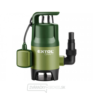 Ponorné čerpadlo EXTOL CRAFT 400W, 7500l/hod - na znečistenú vodu Ponorné čerpadlo EXTOL CRAFT 400W, 7500l/hod - na znečistenú vodu gallery main image