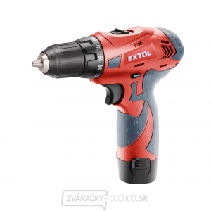 Aku vŕtací skrutkovač EXTOL Premium 12V Li-ion, 1500mAh Aku vŕtací skrutkovač EXTOL Premium 12V Li-ion, 1500mAh gallery main image