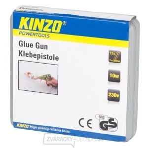 KINZO - lepící tavná pištole 7mm,230V, vrátane 15ks tavných tyčinek gallery main image