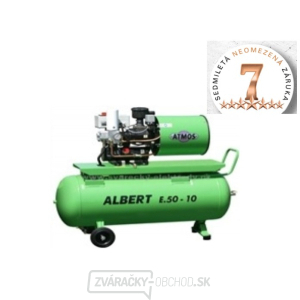 Skrutkový kompresor Atmos Albert E.50-10 STANDARD + vzdušník Skrutkový kompresor Atmos Albert E.50-10 STANDARD + vzdušník gallery main image