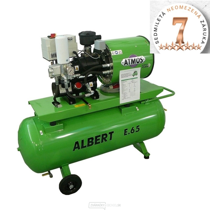 Skrutkový kompresor Atmos Albert E.65 STANDARD + vzdušník