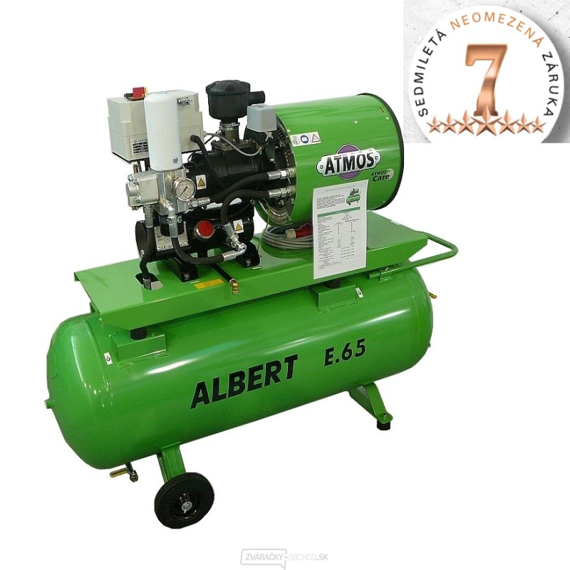 Skrutkový kompresor Atmos Albert E.65 STANDARD + vzdušník + sušička