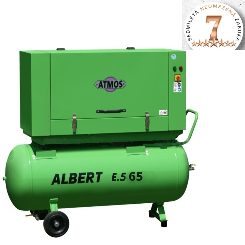 Skrutkový kompresor Atmos Albert E.65 KOMFORT + vzdušník Skrutkový kompresor Atmos Albert E.65 KOMFORT + vzdušník