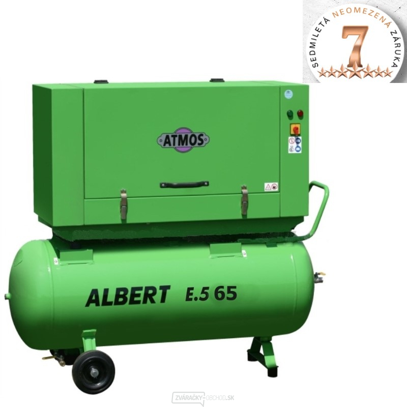 Skrutkový kompresor Atmos Albert E.65 KOMFORT + vzdušník
