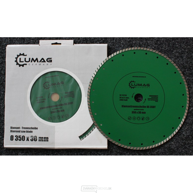 Rezný kotúč Lumag DS350T TURBO (zelený)