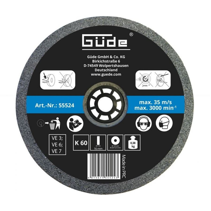 GÜDE Brúsny kotúč 125 mm/K60 55524