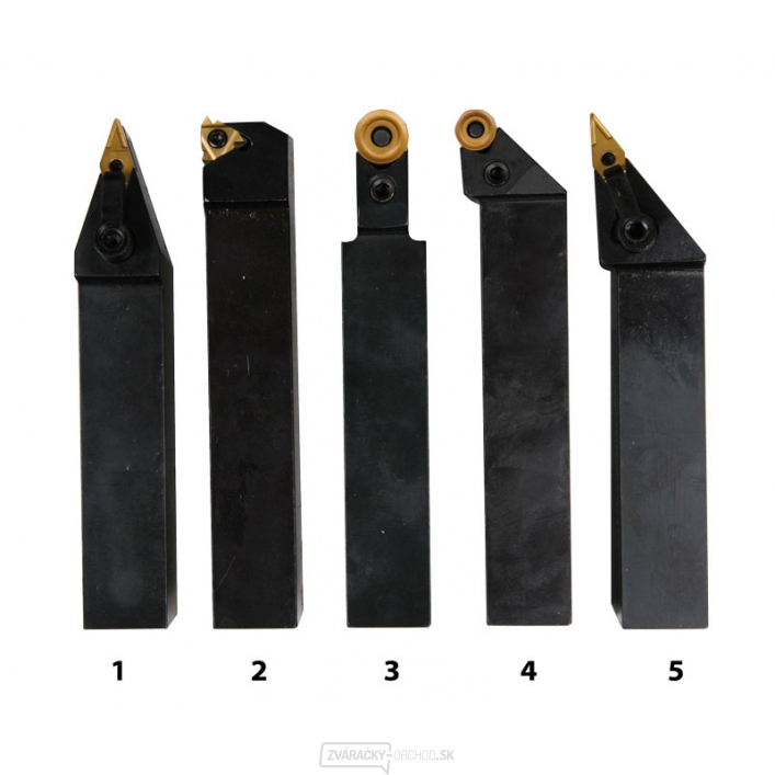 Soustružnické nože HM 25 mm, sada - 5 ks