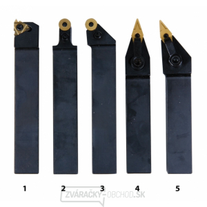 Soustružnické nože HM 20 mm, sada - 5 ks Soustružnické nože HM 20 mm, sada - 5 ks gallery main image
