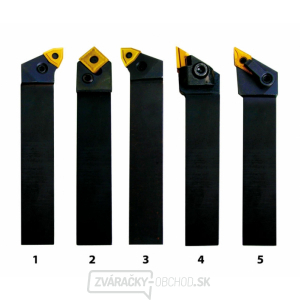 Soustružnické nože HM 25 mm, sada - 5 ks Soustružnické nože HM 25 mm, sada - 5 ks gallery main image