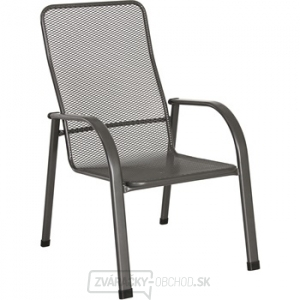 Marco Polo Government ordinance Funny Dotazy chalet - stohovatelná židle z tahokovu, tmavě šedá