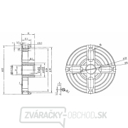 Čtyřčelisťové skľučovadlo ø 150 mm Náhľad