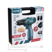 Aku vŕtací skrutkovač EXTOL 16,6 V Li-ion (2x), 1300mAh Aku vŕtací skrutkovač EXTOL 16,6 V Li-ion (2x), 1300mAh náhled