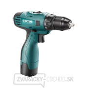 Aku vŕtací skrutkovač EXTOL 16,6 V Li-ion (2x), 1300mAh náhled
