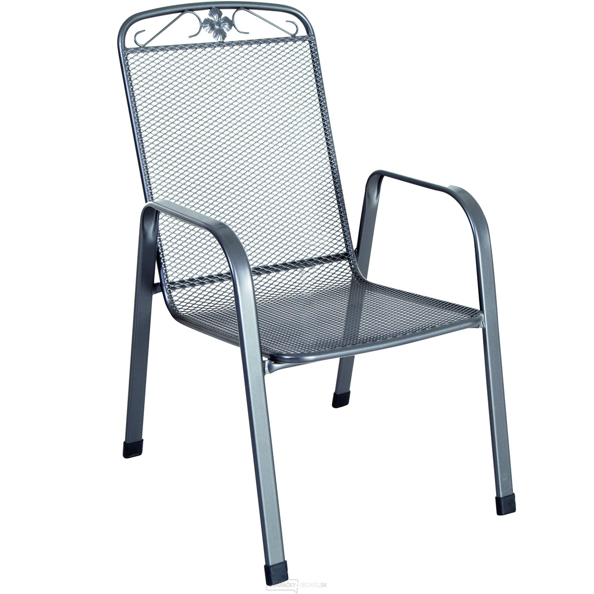 slide Pinion Subtropical Příslušenstvo savoy - stohovateľná stolička z ťahokovu, tmavo šedá