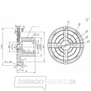 Čtyřčelisťové skľučovadlo ø 100 mm, sada 2 Náhľad