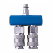 Vzduchová rozbočka se 2 rýchlospojkami Náhľad