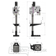 Stĺpová prevodová vŕtačka OPTIdrill DH 28 GSV Náhľad