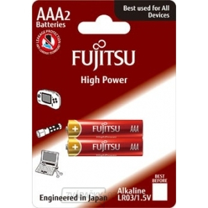 Fujitsu High Power alkalická batéria LR03/AAA, blister 2ks