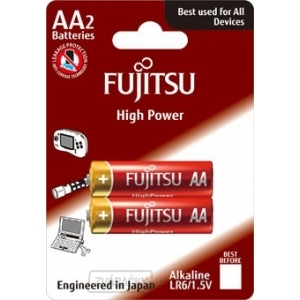Fujitsu High Power alkalická batéria LR06/AA, blister 2ks