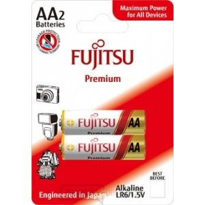 Fujitsu Premium Power alkalická batéria LR06/AA, blister 2ks