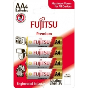 Fujitsu Premium Power alkalická batéria LR06/AA, blister 4ks