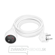 Solight predlžovací kábel - spojka, 1 zásuvka, biela, 7m Náhľad