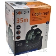 Solight predlžovací kábel na bubne, čierny, 35m Náhľad