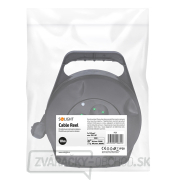 Solight predlžovací kábel na bubne, 4 zásuvky, čierny, 10m náhled