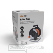 Solight predlžovací kábel na bubne, 4 zásuvky, oranžový kábel, čierny bubon, 20m Solight predlžovací kábel na bubne, 4 zásuvky, oranžový kábel, čierny bubon, 20m náhled
