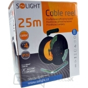 Solight predlžovací kábel na bubne, 4 zásuvky, oranžový, 25m Náhľad