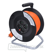 Solight predlžovací kábel na bubne, 4 zásuvky, oranžový, 50m Náhľad Solight predlžovací kábel na bubne, 4 zásuvky, oranžový, 50m Náhľad