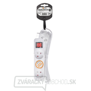 Solight predlžovací kábel, 3 zásuvky, biely, vypínač, 1,5m Náhľad Solight predlžovací kábel, 3 zásuvky, biely, vypínač, 1,5m Náhľad