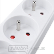 Solight predlžovací kábel, 3 zásuvky, biely, 7m Náhľad