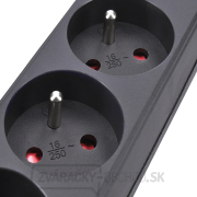 Solight predlžovací kábel, 3 zásuvky, čierny, 3m Náhľad Solight predlžovací kábel, 3 zásuvky, čierny, 3m Náhľad