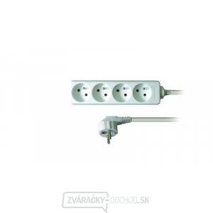 Solight predlžovací kábel, 4 zásuvky, biely, 1,5m Solight predlžovací kábel, 4 zásuvky, biely, 1,5m gallery main image