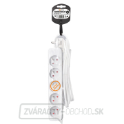 Solight predlžovací kábel, 5 zásuviek, biely, 5m Náhľad Solight predlžovací kábel, 5 zásuviek, biely, 5m Náhľad