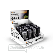 Solight kovová baterka malá, 1W LED, čierna, 1x AA Náhľad