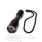 Solight kovová baterka malá, 1W LED, čierna, 1x AA gallery main image