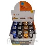 Solight LED svietidlo, kovová, 4 farby, so šnúrkou, 14x LED, 3x AAA Náhľad