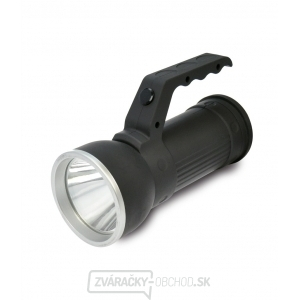 Solight LED svietidlo 2v1, 3W CREE + 6x SMD LED, čierna, 3 x AA