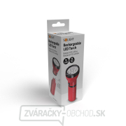 Solight nabíjacie LED svietidlo, plug-in, Pb 800mAh, 9x LED, červenočierna náhled