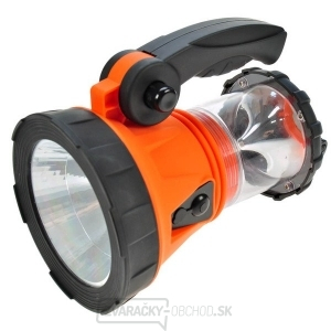 Solight nabíjacie LED svietidlo s lucernou, 3W + 15 LED, Li-Ion, oranžovo-čierny