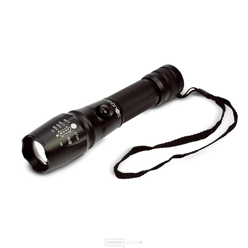 Solight profesionálny nabíjacie LED svietidlo, T6 XML Cree LED, 600lm, Li-Ion