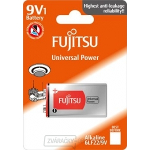 Fujitsu Universal Power alkalická batéria 9V, blister 1ks gallery main image