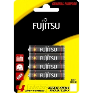 Fujitsu zinková batéria R03 / AAA, blister 4ks