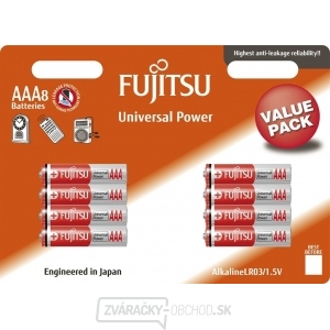Fujitsu Universal Power alkalická batéria LR03/AAA, blister 8ks
