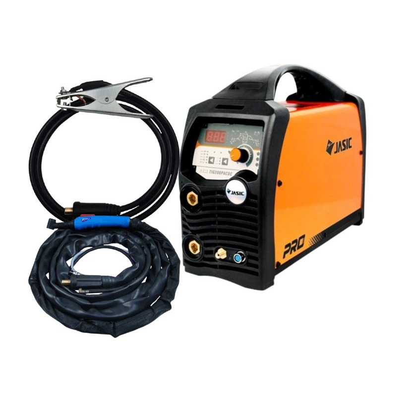 Invertor Jasic TIG 200P AC/DC E201 + horák + zemniaci kábel