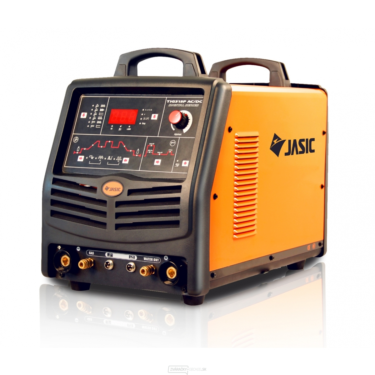 Inventor Jasic TIG 315P AC/DC E106 + horák + zemniaci kábel + Plná fľaša 8L argón + ventil