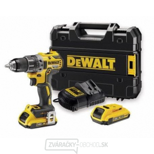 Aku bezuhlíková vŕtačka a skrutkovač DeWALT DCD791D2 18V, 2x2,0 Ah + Kufor