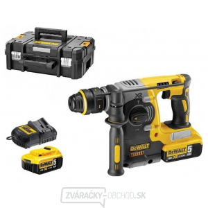 DCH273P2 Bezuhlíkové kombinované kladivo SDS-Plus 26mm, 2x5,0 Ah DeWALT  + kufor